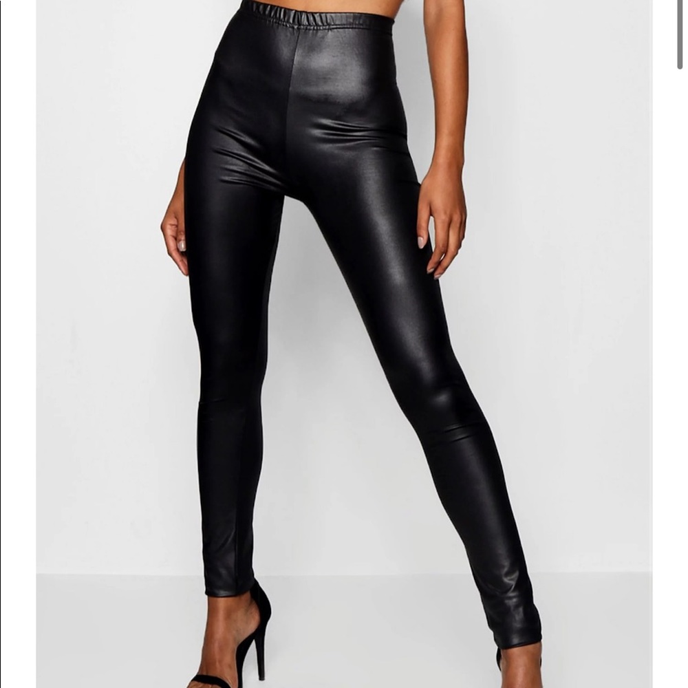 Wet look leggings NWT